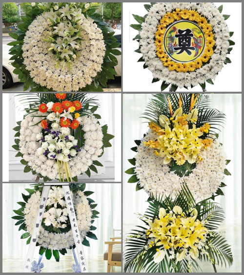 广东佛山市三水区西南街道董营村花圈速递